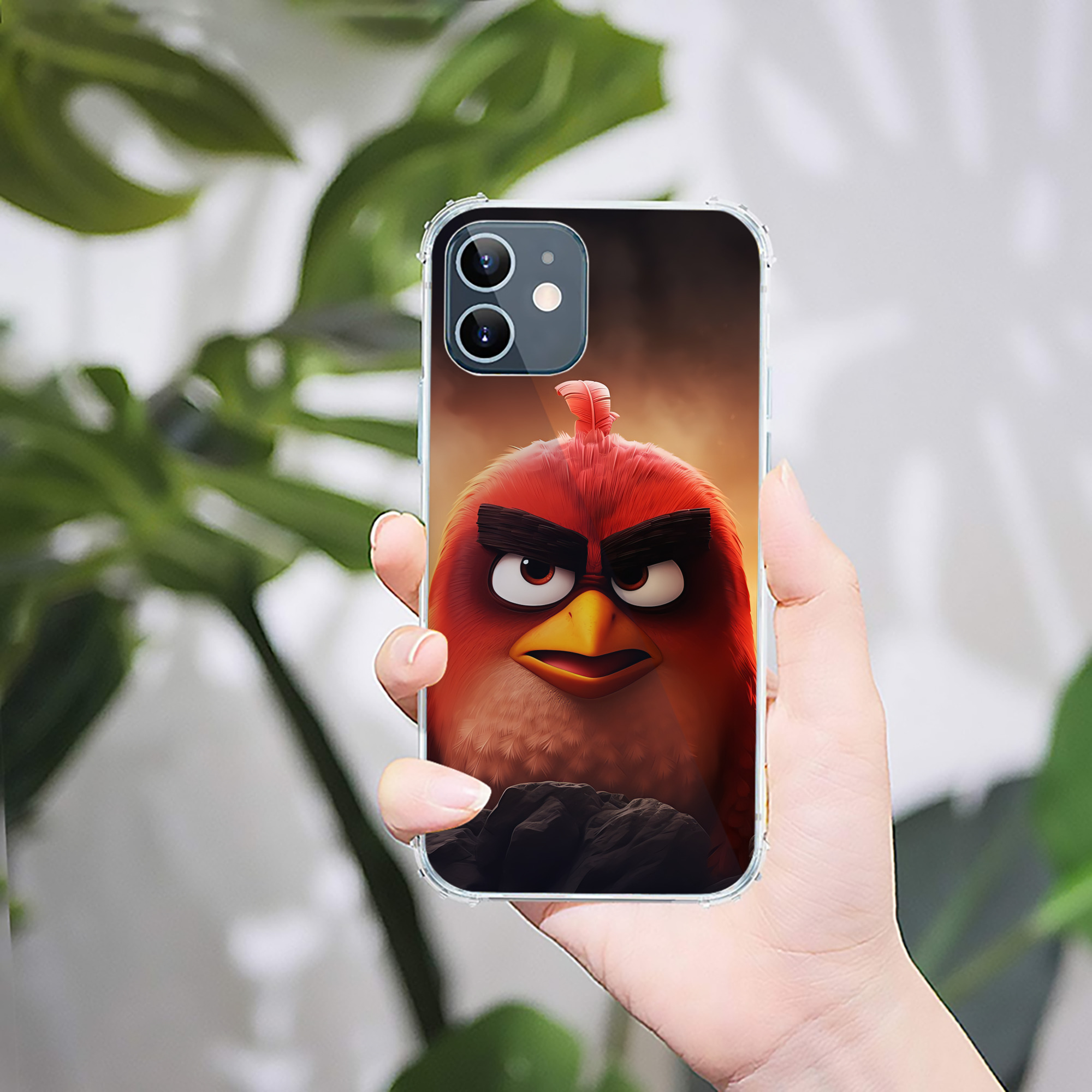 （画像用） Angry Birds アングリーバード 【iPhone 12シリーズ対応】透明スマホケース（クリアソフトケース）